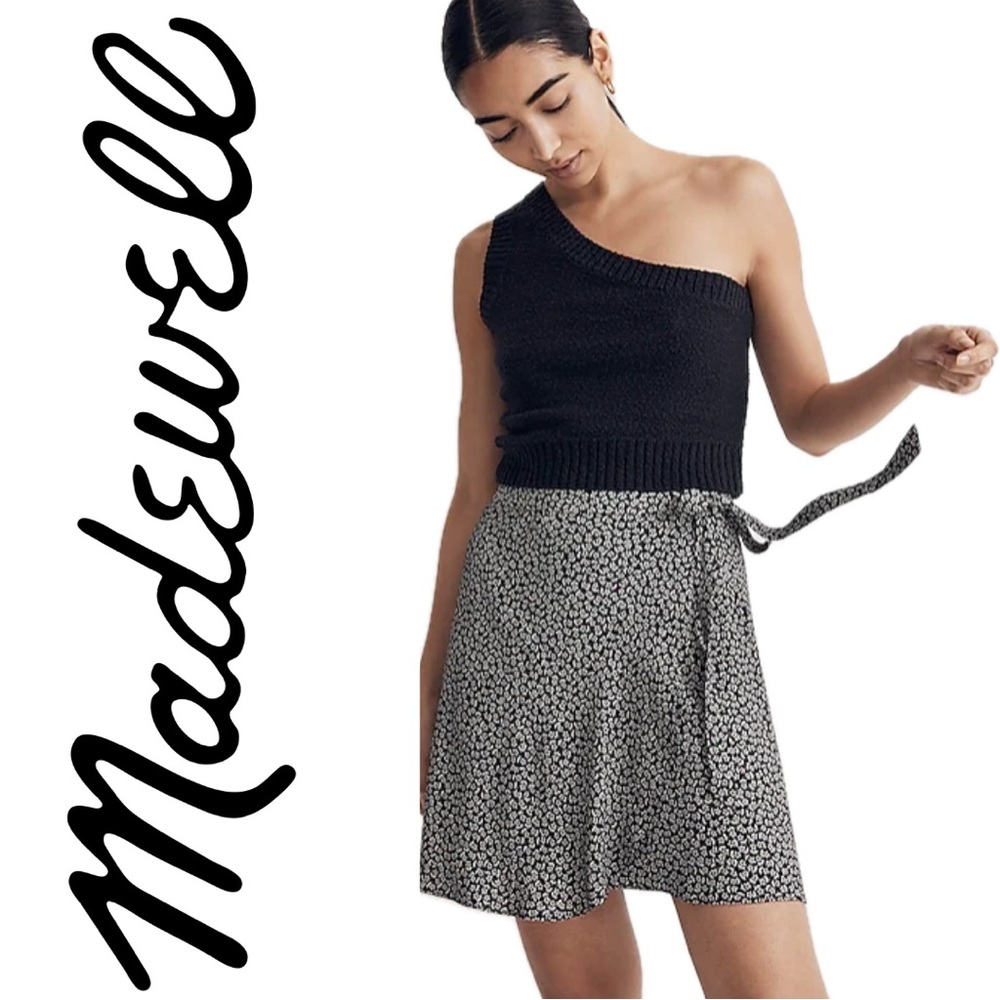 NWT - Madewell Micro Daisy Wrap Miniskirt - size 2